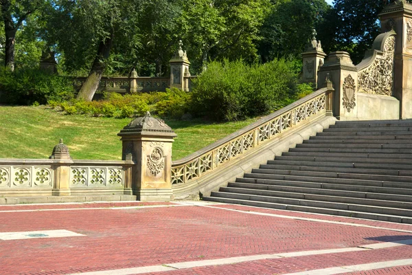 Ornate staircase at the Bethesda Terrace, Central Park, New York — Stock Photo, Image