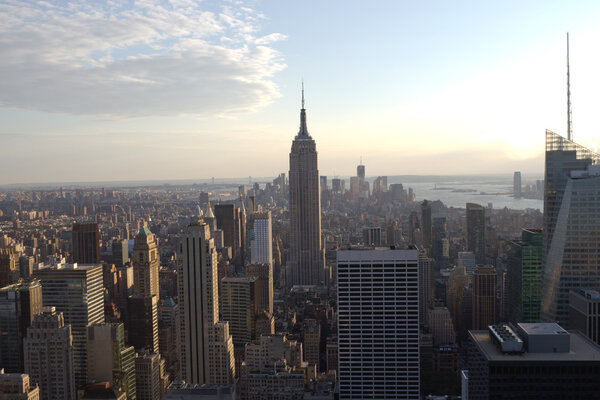 The skyline of Manhattan, New York