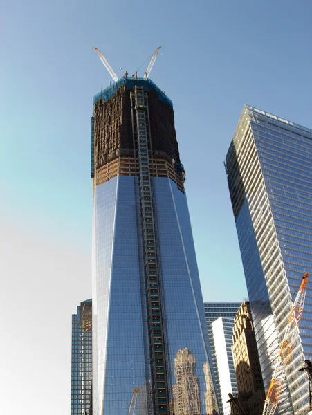 Construção da Freedom Tower, Nova Iorque — Fotografia de Stock