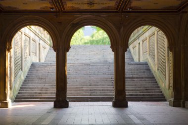 Bethesda Teras kemerler, central park, new york