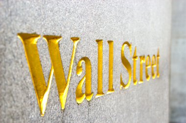 Wall street işaret, new york