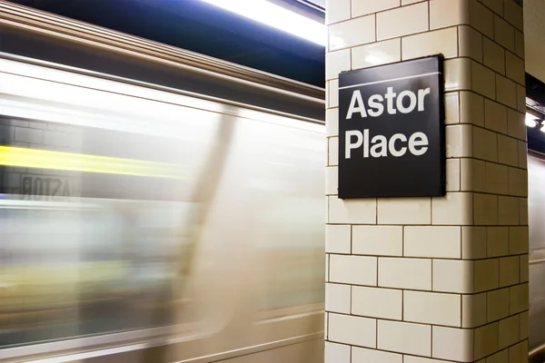 Estação de Metro Astor Place, Nova Iorque — Fotografia de Stock