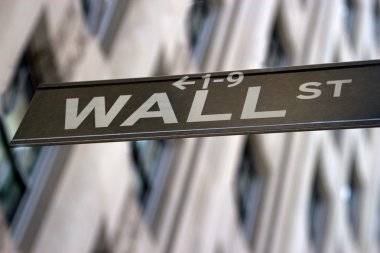 Wall street işaret, new york