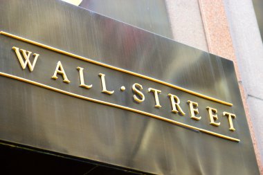 Wall street işaret, new york