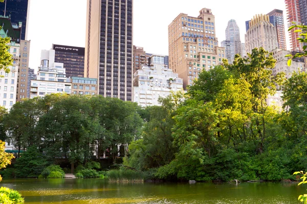 Der Teich, der Central Park, New York — Stockfoto