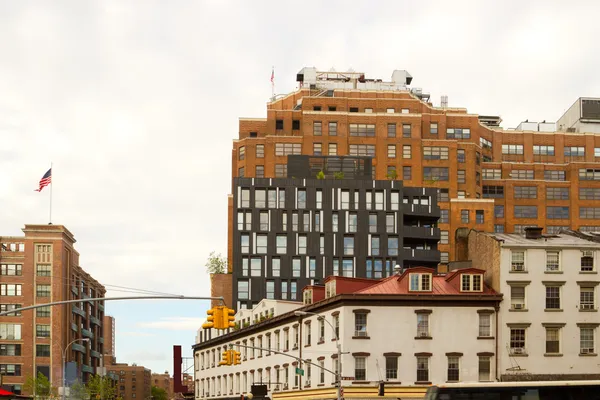 Edificios modernos de Chelsea, Nueva York Imagen de stock