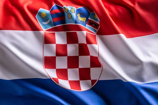 Drapeau Croatie Symbole National Pays État — Photo