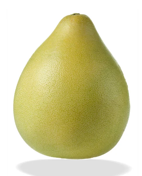 Rijpe Vrucht Pomelo Geïsoleerd Witte Achtergrond — Stockfoto