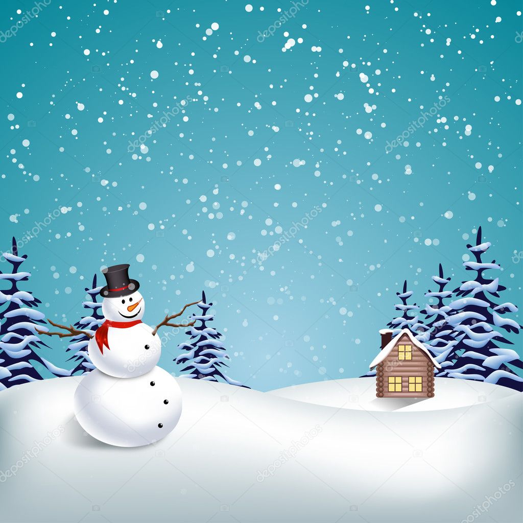 Winter Christmas Background