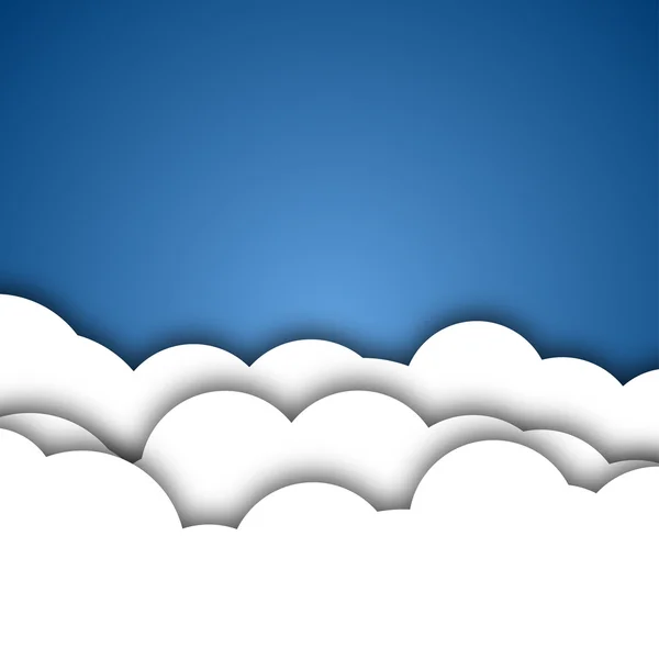 Белый фон облаков — стоковый вектор