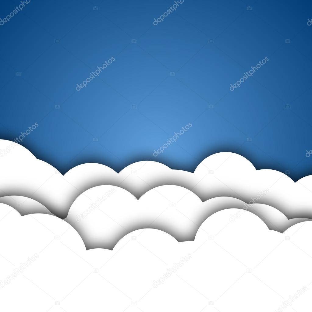 White Clouds Background