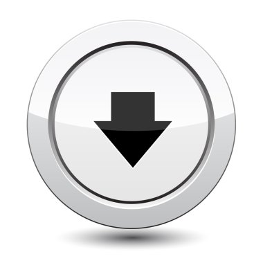 download simgesi olan gümüş düğme