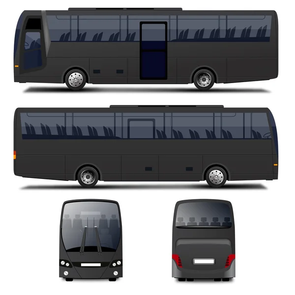 Achtergrond van bussen — Stockvector