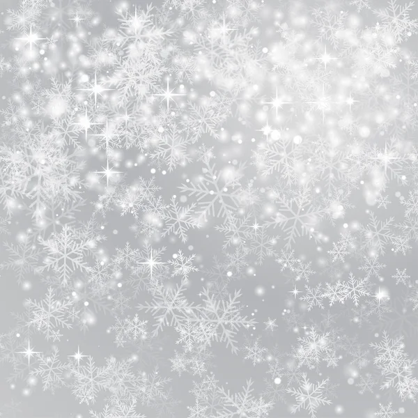 Ilustración de Snowflake Forsty Background — Vector de stock