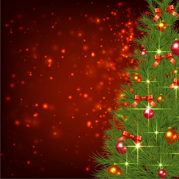 Fond de sapin de Noël — Image vectorielle