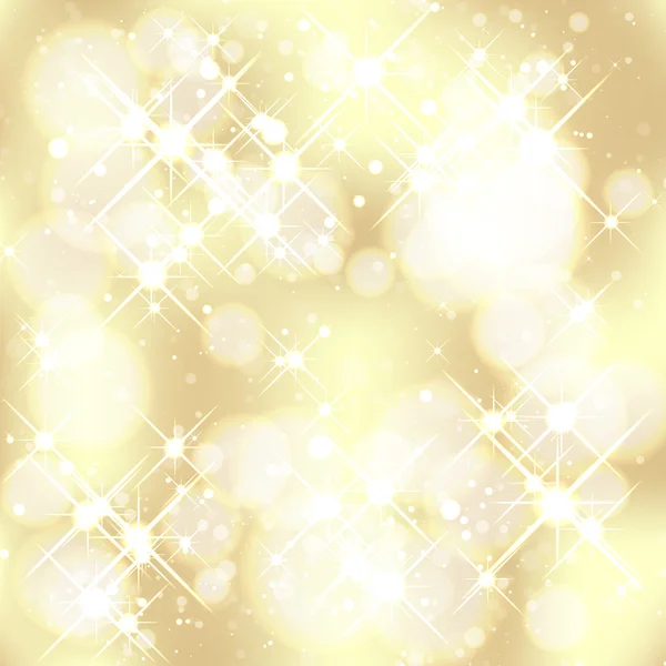 Illustration of Golden Christmas Background — Stock Vector