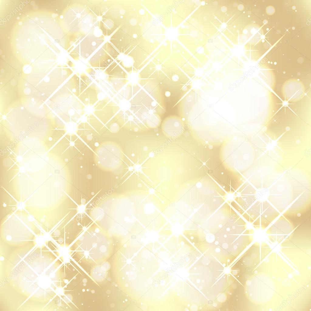 Illustration of Golden Christmas Background