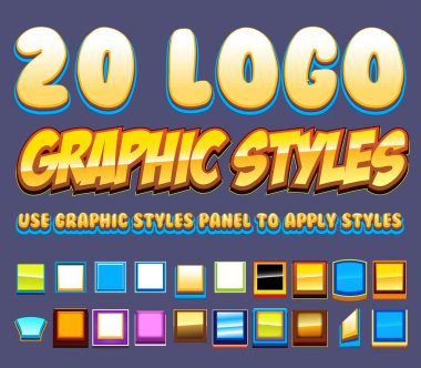 komik logo grafik stilleri