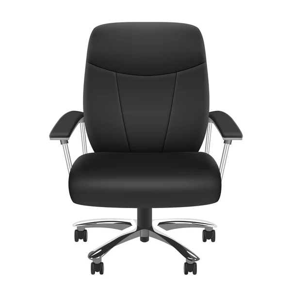 Černá kancelářská židle — Stockový vektor