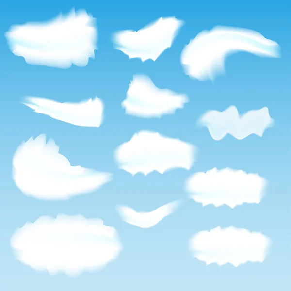 Felhők a kék égen — Stock Vector