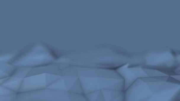 Blue Low Poly Hintergrundschleife — Stockvideo