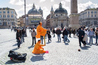sokak sanatçı Roma'da