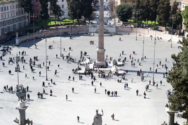 Piazza del popolo in rome — Stock Photo, Image