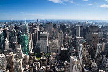 new york şehrinin aereal görünümü