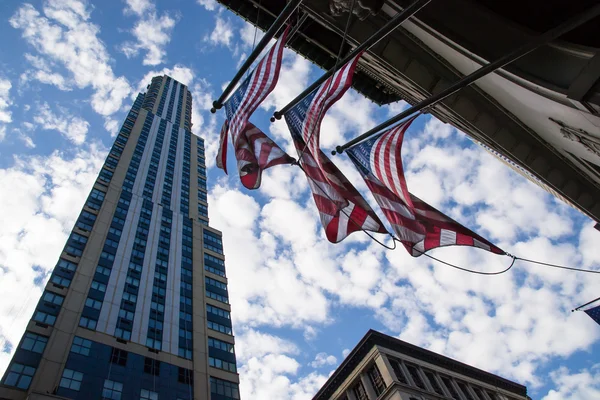 Amerikaanse vlaggen — Stockfoto