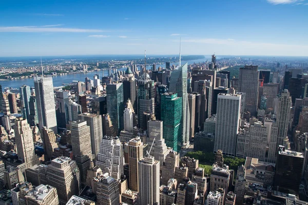 Aereal view of new york city — Stock Photo, Image