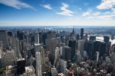 new york şehrinin aereal görünümü