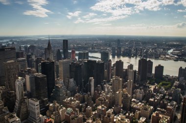 new york şehrinin aereal görünümü
