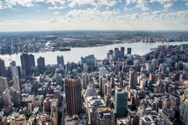 new york şehrinin aereal görünümü