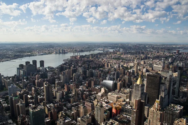 Aereal view of new york city — Stock Photo, Image