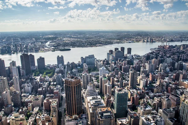 New york şehrinin aereal görünümü — Stok fotoğraf