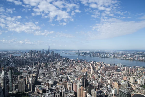 new york şehrinin aereal görünümü