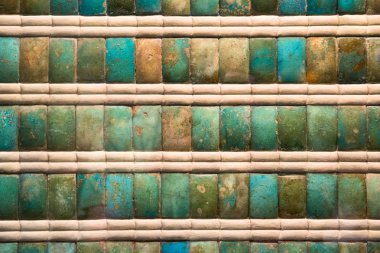 Ancient mosaic tiles clipart