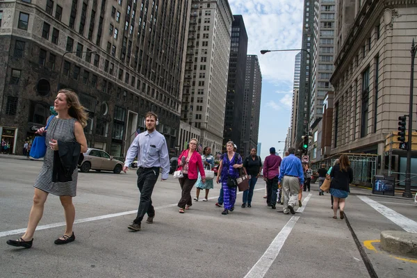 Michigan avenue w chigago — Zdjęcie stockowe