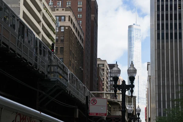 Comboio em Chicago — Fotografia de Stock