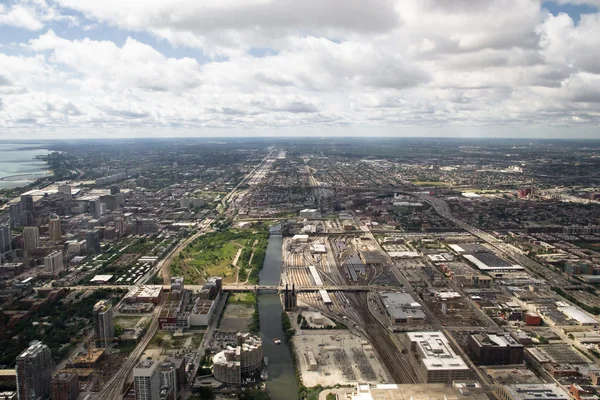 Aerial view of chicago — Stock Photo, Image