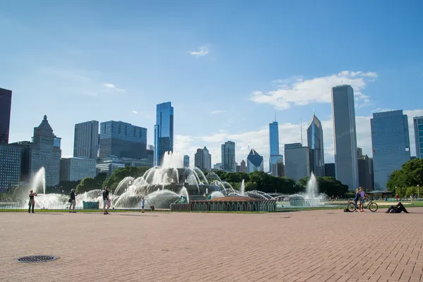 Buckingham szökőkút Chicagóban Jogdíjmentes Stock Képek