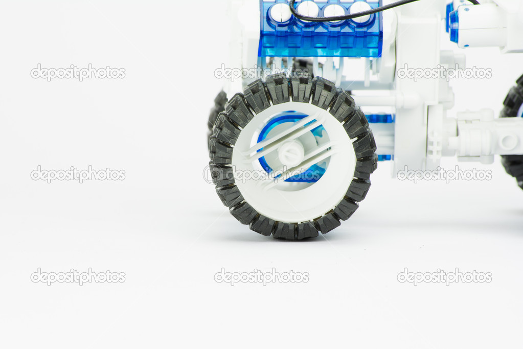 wheels on white background