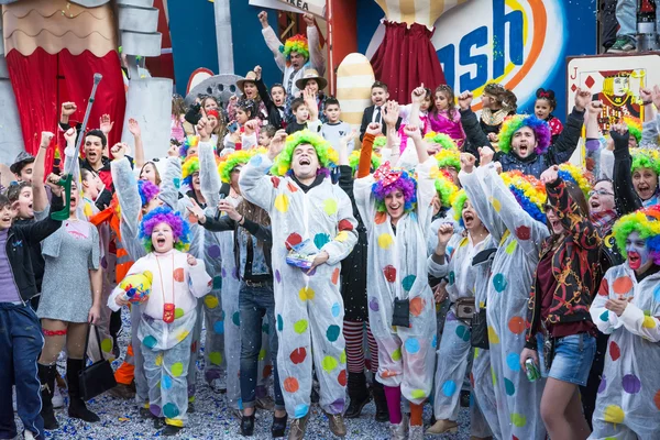 Gente disfrazada en carnaval — Foto de Stock