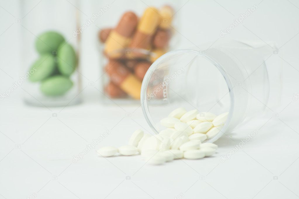 pills out of container