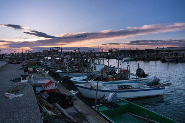 Gorino Itália Março 2018 Vista Das Amarras Gorino Uma Aldeia — Fotografia de Stock