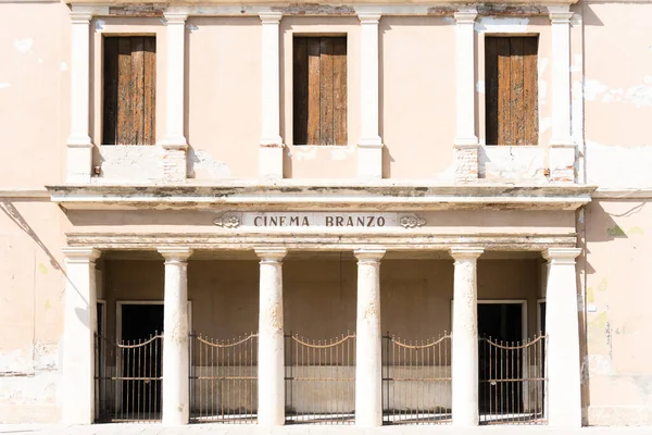 Montagnana Itália Maio 2021 Vista Cinema Branzo Dentro Cidade Montagnana — Fotografia de Stock