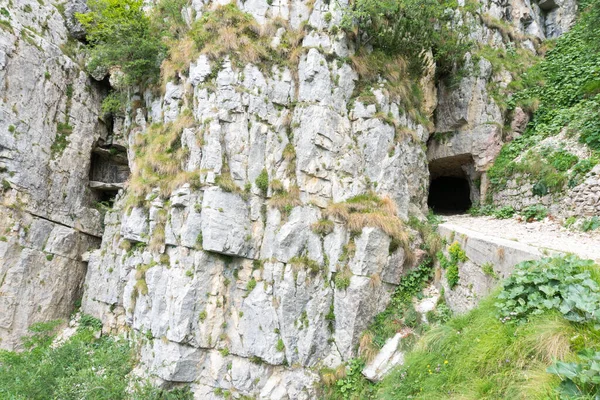 Estrada Dos Túneis Uma Pista Militar Construída Durante Primeira Guerra — Fotografia de Stock