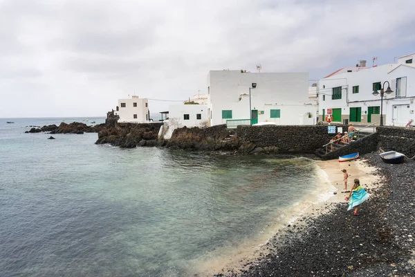Lanzarote Spain August 2018 View Small Town Punta Mujeres Island — Stok fotoğraf