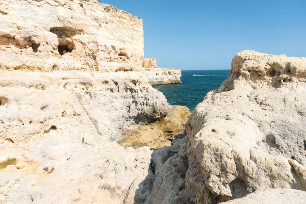Faro Portugal Agosto 2017 Paseando Por Costa Del Algarve Portugal — Foto de Stock