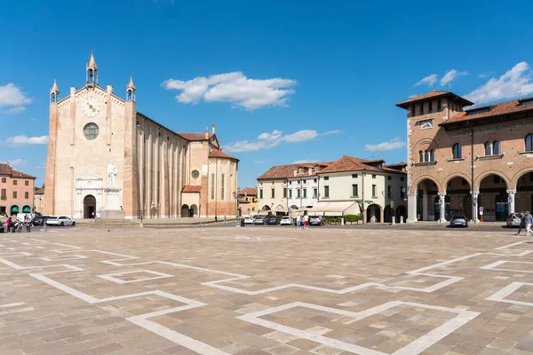 Montagnana Italia Maggio 2021 Passeggiare All Interno Del Paese Montagnana — Foto Stock